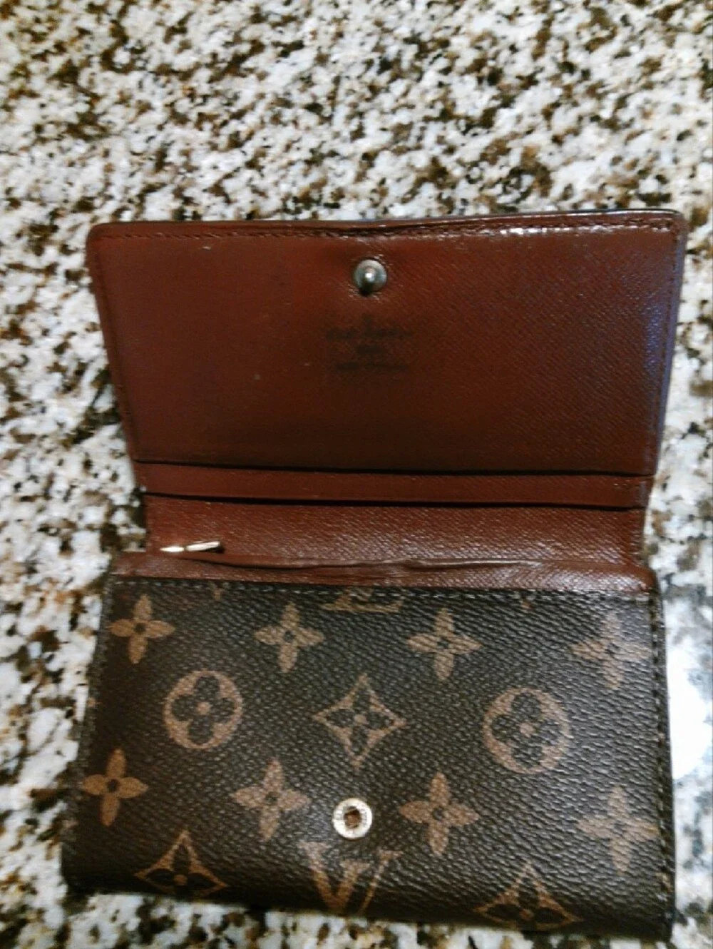 Louis Vuitton Monogram Canvas Wallet in Brown